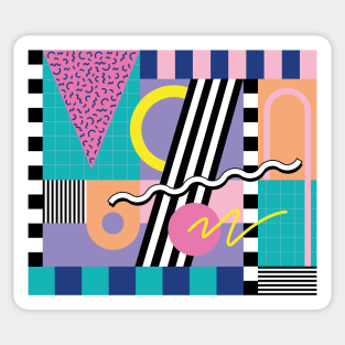 Memphis Pattern 18 / 80s Retro Sticker